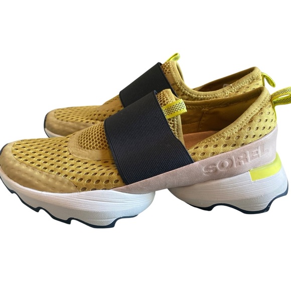 Sorel WOMEN'S KINETIC IMPACT STRAP SNEAKERS size 7 Dioxide Gold - Picture 4 of 10